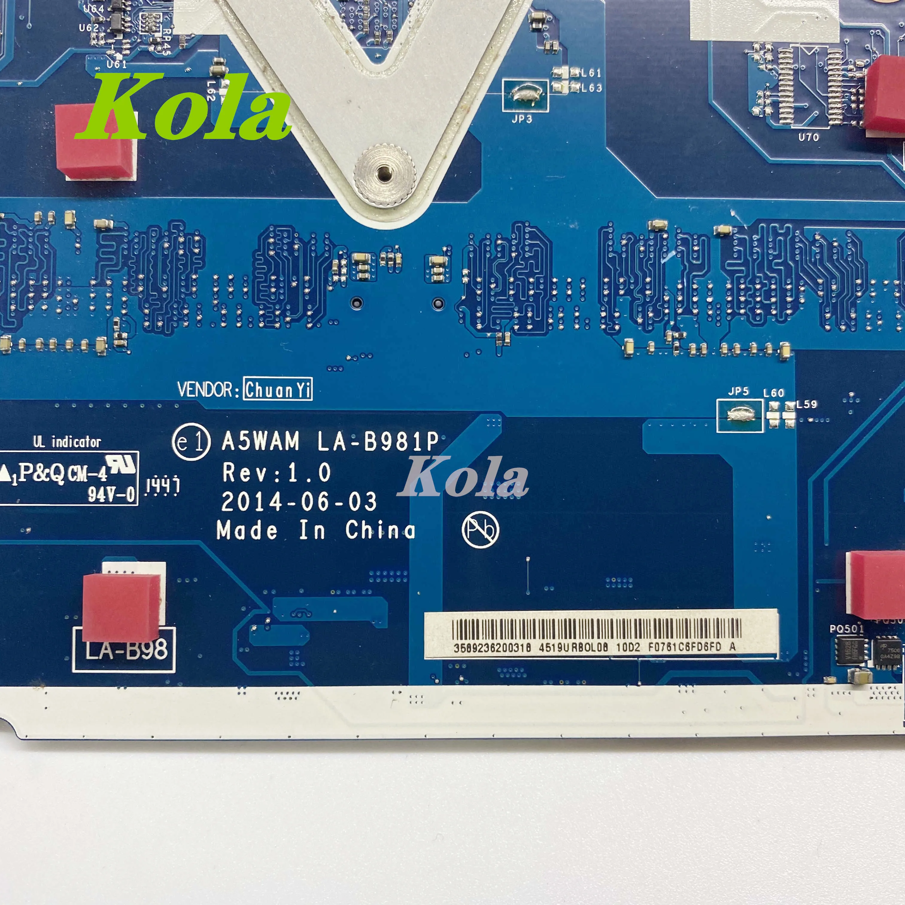 For Acer E5-511 E5-511G Laptop Motherboard A5WAM LA-B981P MB W/ N2930/2940 CPU GT820M 2G-GPU 100% Working NBMQX11005 NBMQW11004 |