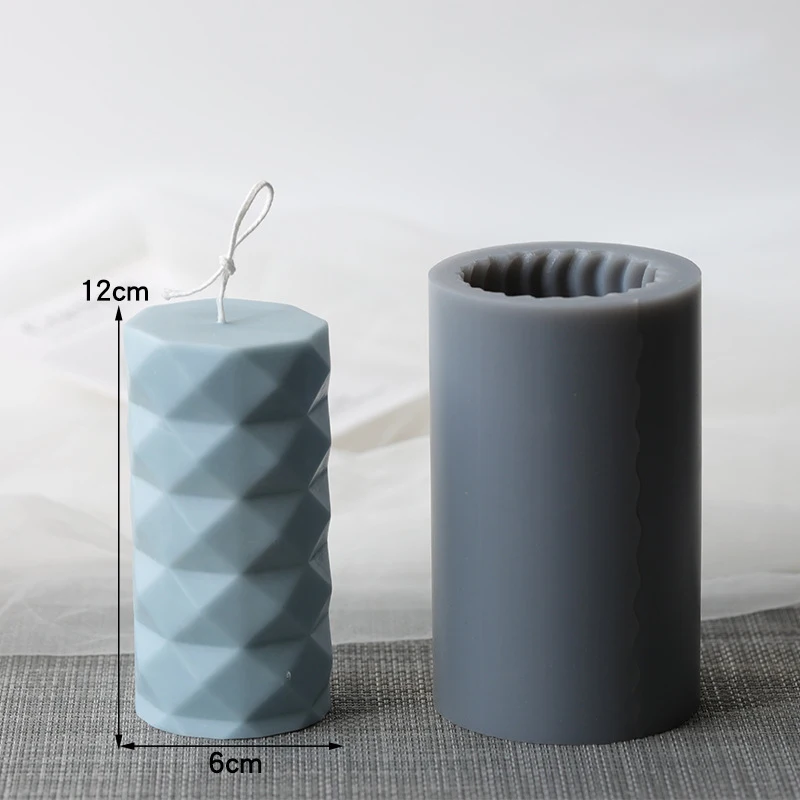 3 вида стилей цилиндрической формы для свечей в виде водного Куба Горизонтальный