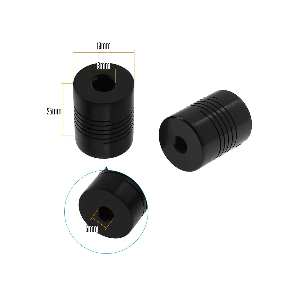 Гибкие Муфты Aibecy для валов муфта 5*8 мм внутренний диаметр 19*25 внешний двигателя с