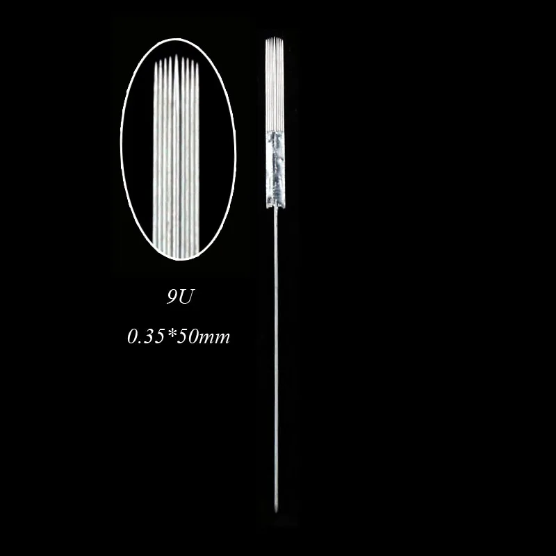 

Стерилизованные тату-иглы 9U 0,35*50 мм для искусственного перманентного макияжа