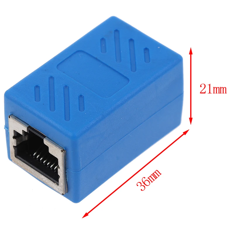 

1Pc RJ45 Connector Adapter Cat7/6/5E 8P8C Network Extension for Ethernet Cable