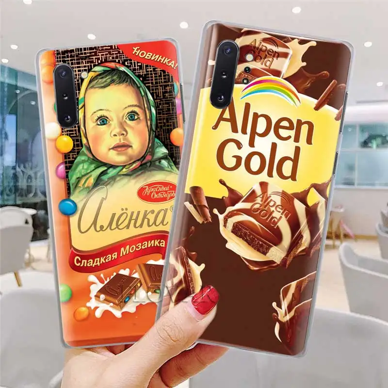 Аленка бар с изображением шоколада wonka телефонные чехлы для samsung Galaxy Note 10 S10 плюс 5G S10e A30 A40 A50 A60 A70 M40 жесткий чехол
