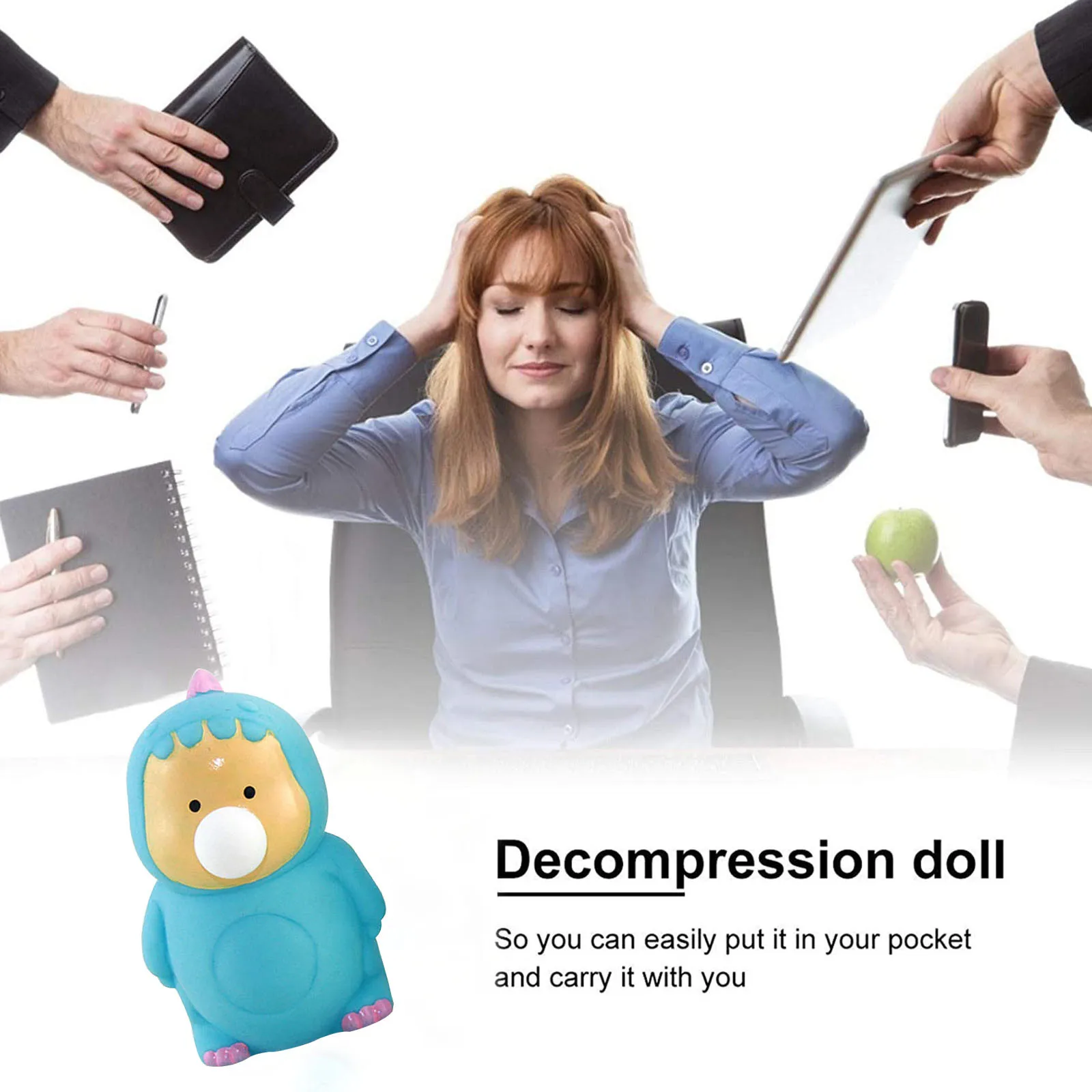 Комплект из 2 предметов игрушки ребенок дракон коса пузыри пинч и забавные Vent