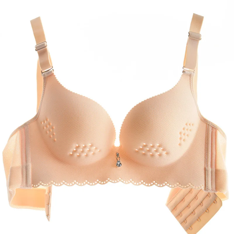 Бюстгальтер женский бесшовный с чашками пуш ап Модный интимный хлопковый