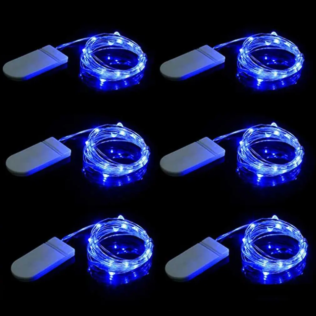 Красочный Светодиодный светильник-гирлянда из медной проволоки