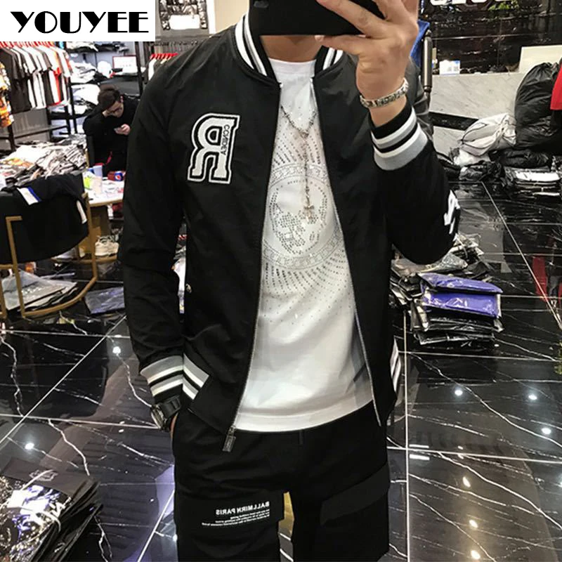 Куртка мужская с вышивкой Молодежный красивый модный брендовый трендовый костюм