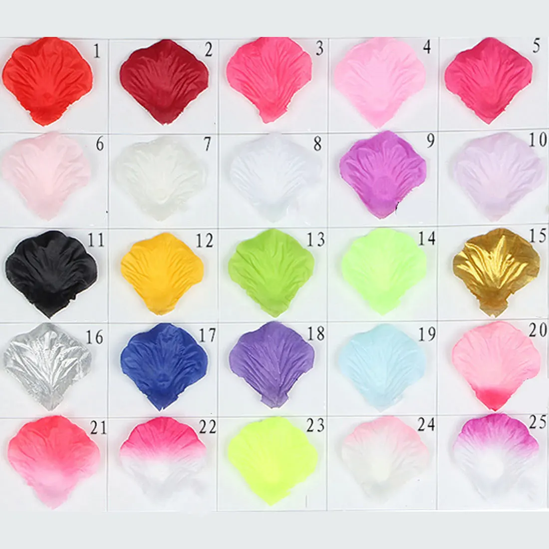 500 шт. домашний декор искусственные лепестки 5 х5 см шелковые розы для