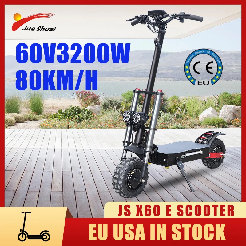 Preise 60v 3200w Elektro-scooter Erwachsene Keine Steuer Faltbare Trotinette ÉLectrique Mit Sitz 80 KM/H Max Geschwindigkeit CE Zertifizierung E Roller