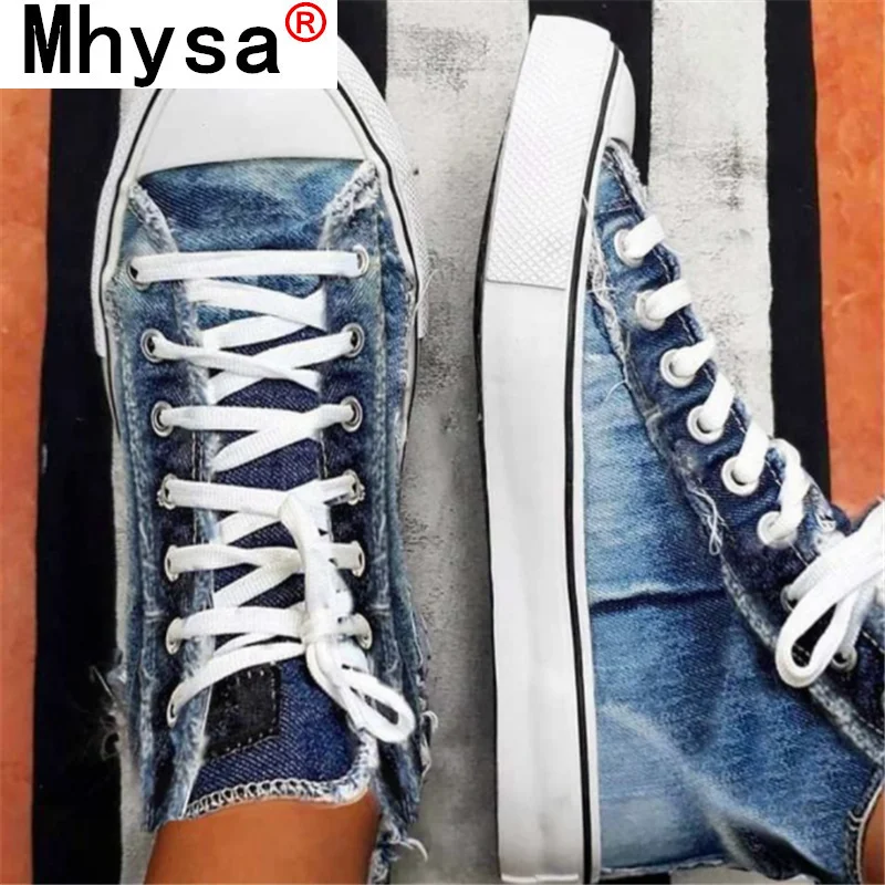 

2021 Women Casual Shoes Spring Fashion Lace-up Platform Outdoor Comfortable Women Flat Shoes New Walking Canvas Shoes for Woman