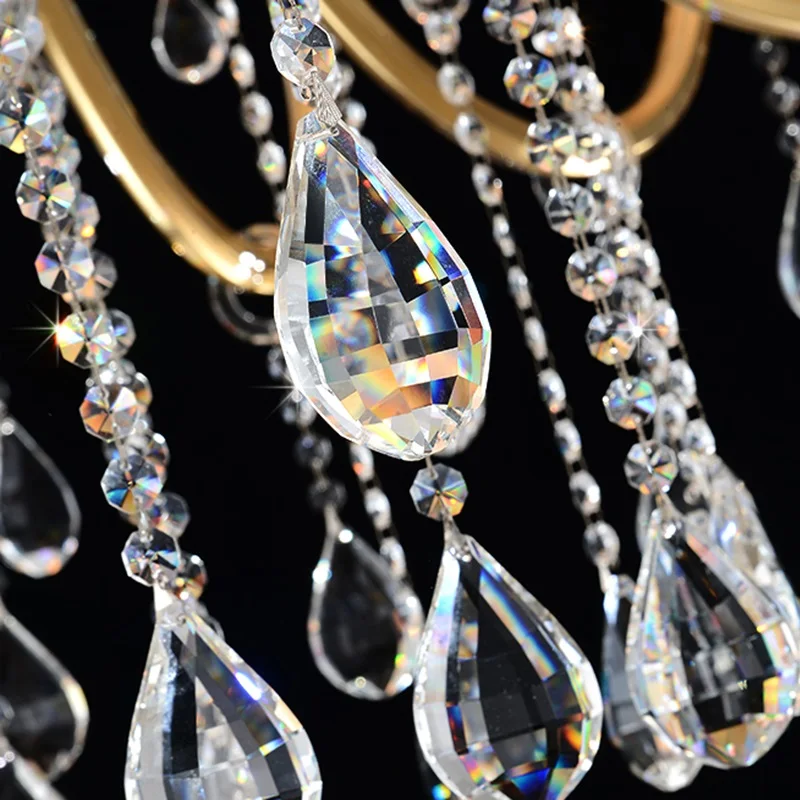 Современные большие люстры для фойе стеклянные кристаллы освещения подвесная