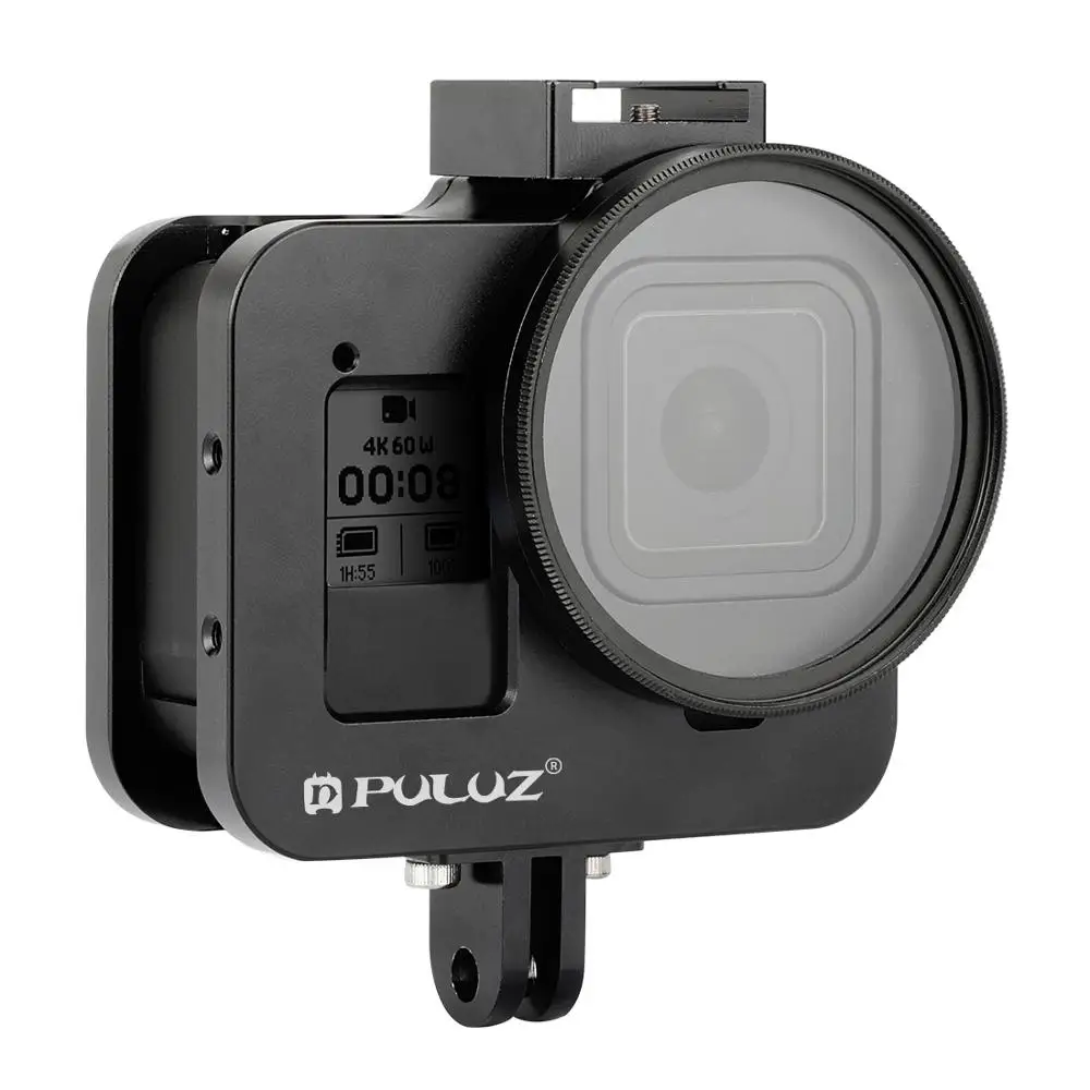 Для GoPro HERO 8 корпус CNC алюминиевый сплав Защитная клетка со страховой рамкой 52 мм