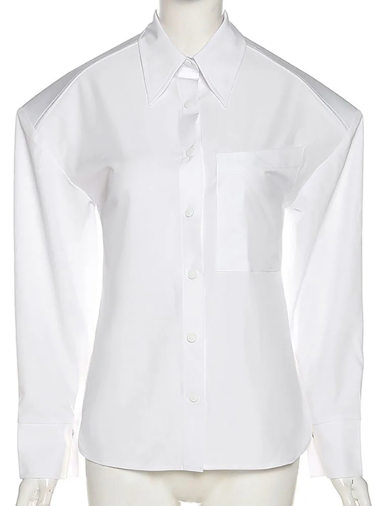 Fantoye сексуальные бандажные кардиганы с открытой спиной Женские блузки белые