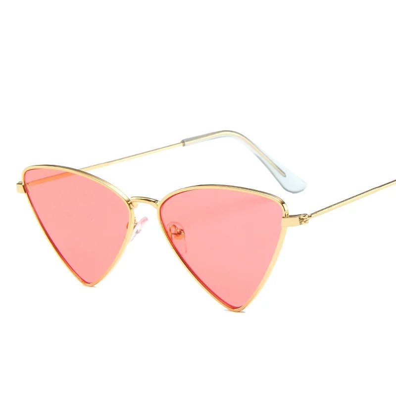 

Triangle Sunglasses Women Oversized Metal Glasses 2021 Fashion Shades For Men Vintage Retro Sun Glasses Oculos De Sol Goggles