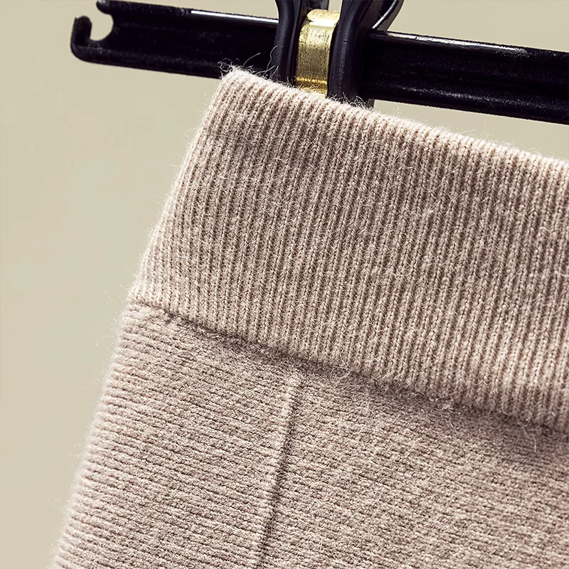 3xl Большие размеры Длинные юбки для женщин женские офисные осень зима faldas negras трикотажные длинные юбки "рыбий хвост" женские A5545
