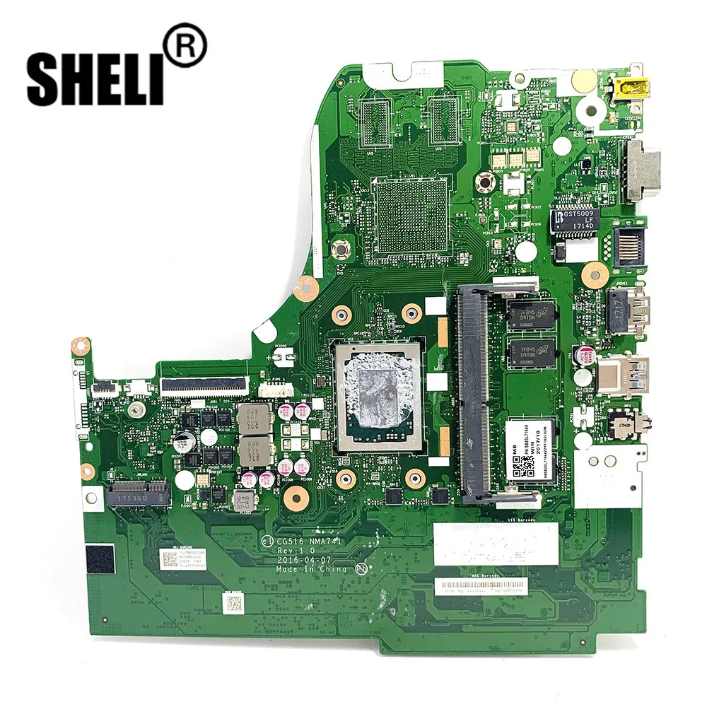 CG516 NM-A741 NMA741 подходит для Lenovo Ideapad 310-15ABR материнская плата ноутбука 5B20L71644 CPU A12-9700 4G