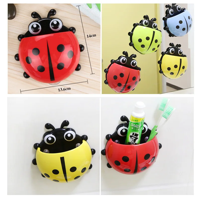 Настенные присоски для ванной комнаты зубная паста с божьей коровкой бытовые