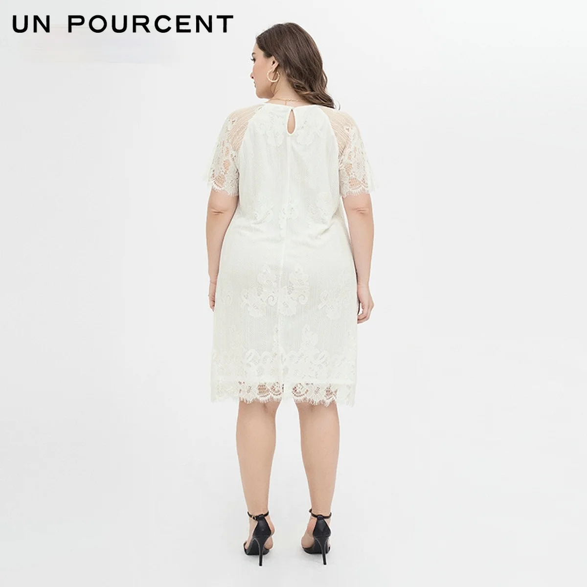 Женское кружевное платье повседневное свободное невесты 2021 размер лето новинка