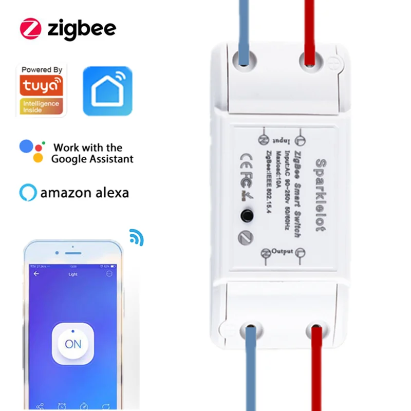 

ZigBee3.0 умный светильник мини переключатель ЖК-дисплея 10A универсальный выключатель таймера приложение Беспроводной дистанционного Управле...
