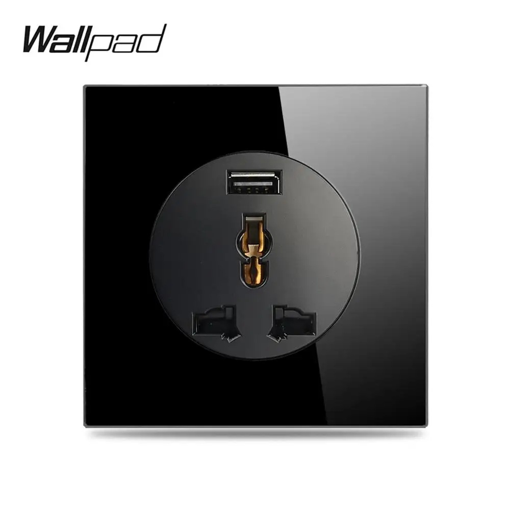 Wallpad L6 универсальная электрическая настенная розетка с usb портом для зарядки