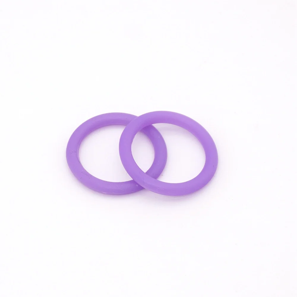 Purple 5 шт. без БФА, силиконовый адаптер уплотнительные кольца внутренний размер 21,5 мм подходит для ребенка NUK MAM для соски-пустышки с зажимом Chupeta держатель Силиконовое кольцо - Цвет: Purple