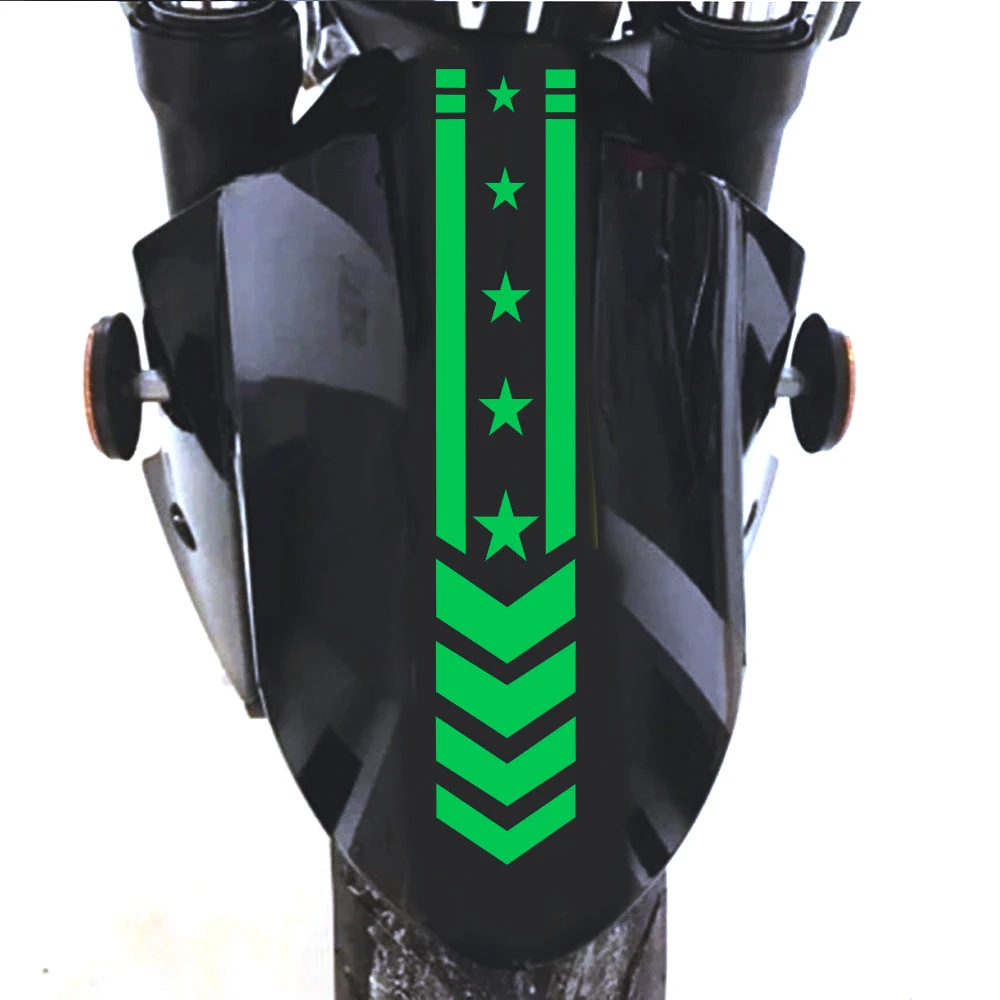 DSYCAR 1 шт. крыло мотоцикла стикеры скутер наклейки полосатый светоотражающие