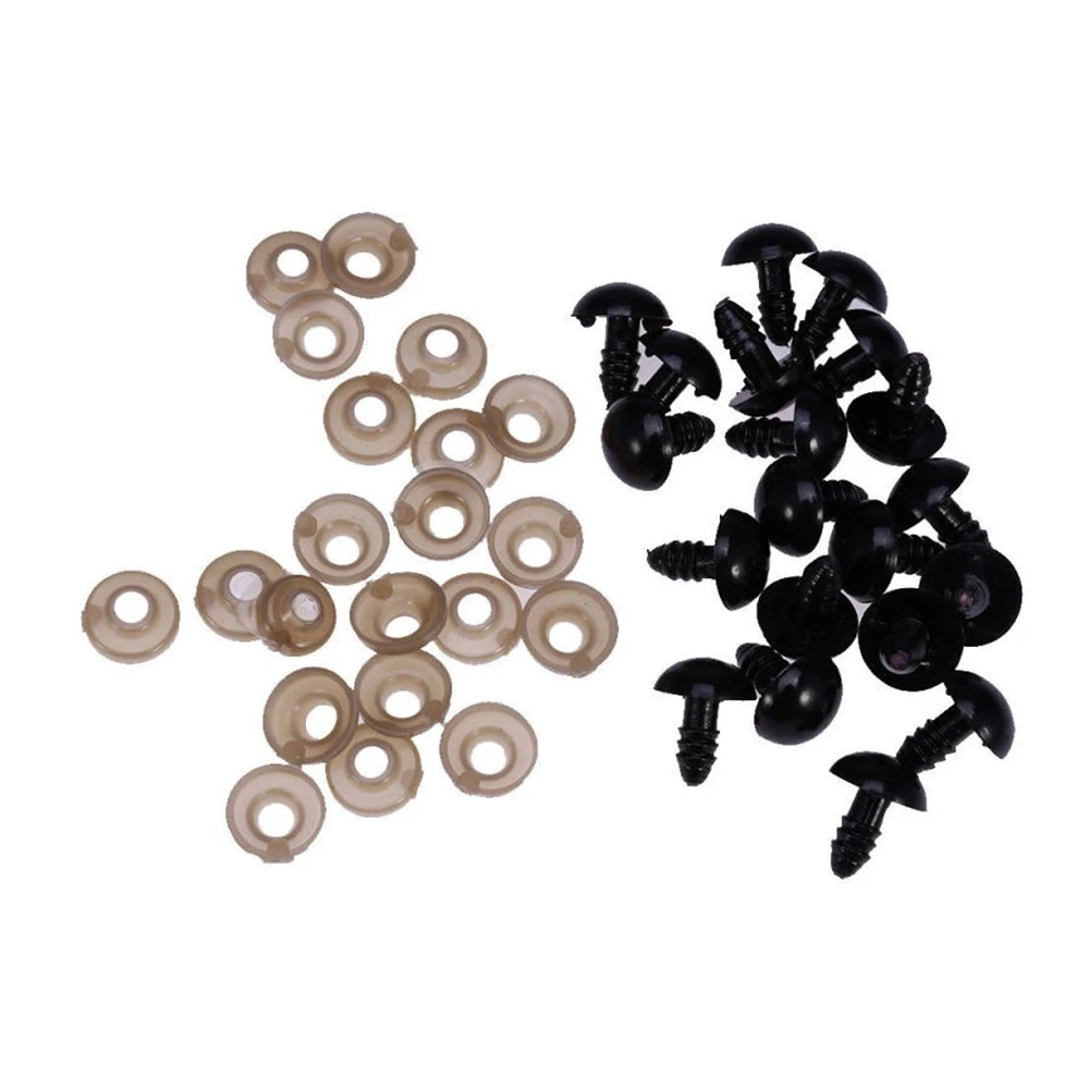 

100pcs 6-12mm Plastic Safety Eyes for Bear Doll Puppet Plush Animal Toy Doll DIY Accessories