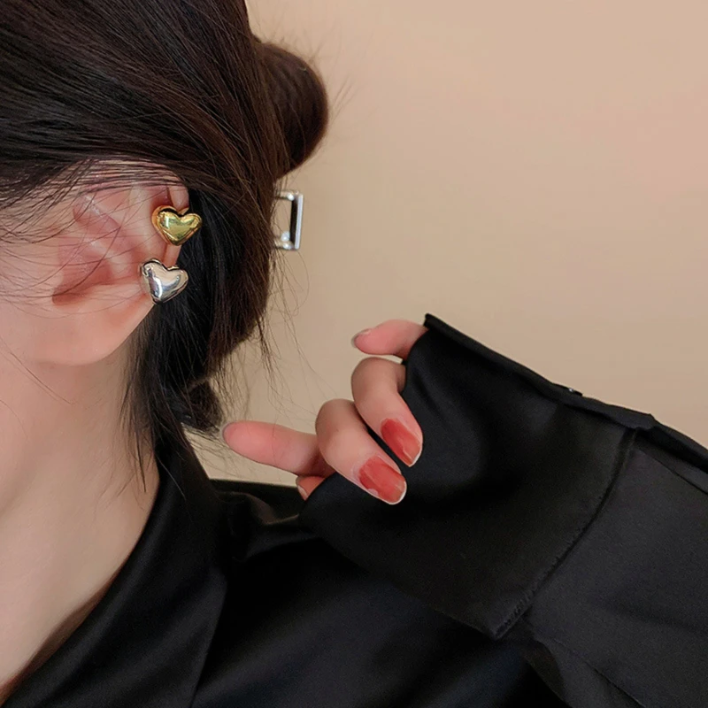 

Женские серьги-клипсы с цирконом, без пирсинга, в Корейском стиле, Y2K, 1 шт.