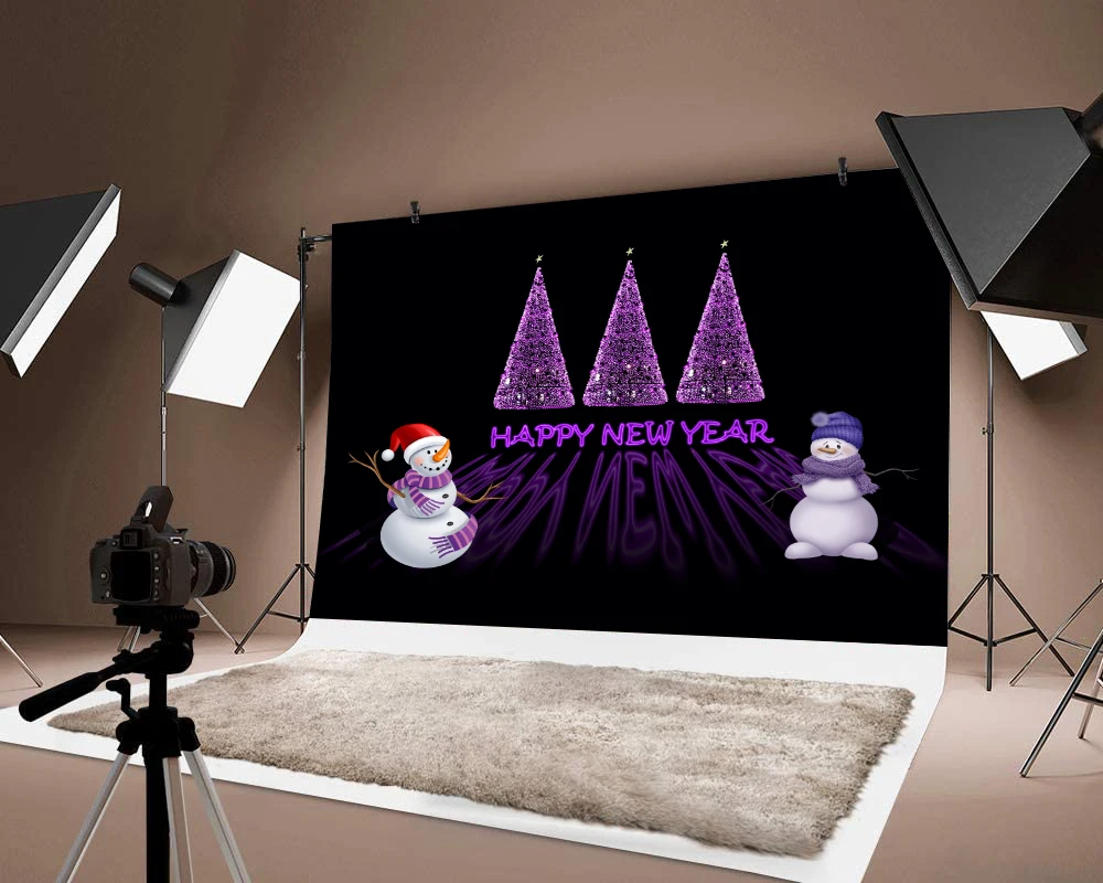 Милый Рождественский зеленый фон Санта-Клаус Рождественская елка фотография