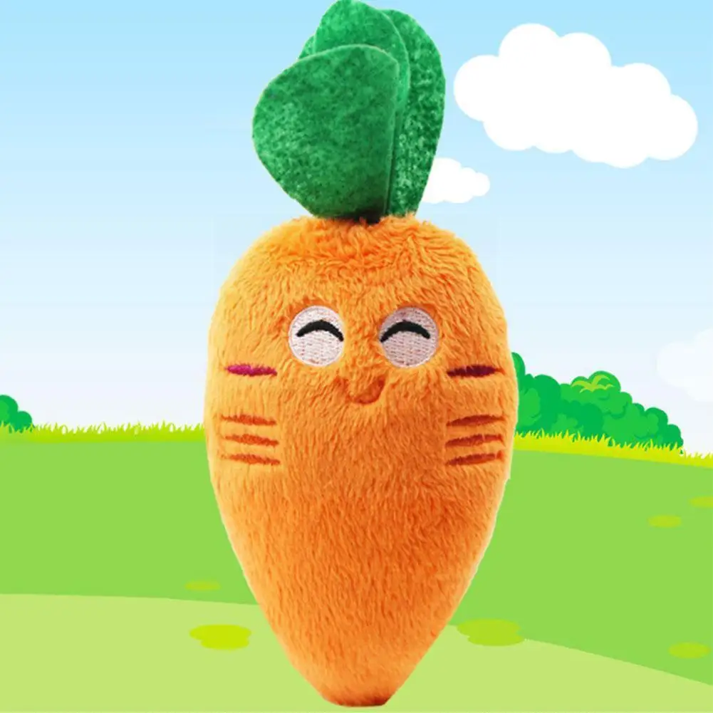 

1 шт. Высокое качество 15 см забавные овощи плюшевая морковка игрушка растение игрушка Детские подарки мягкие пищалки детский подарок на ден...