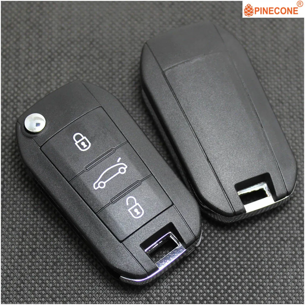 PINECONE для PEUGEOT 208 2008 301 308 508 чехол автомобильного ключа Hella 3 кнопки необработанное