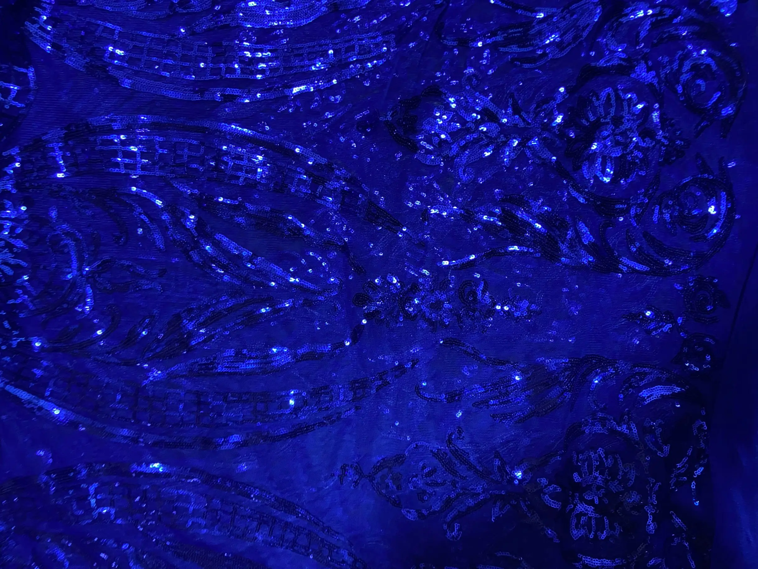 Многоцветная блестящая ткань в американском стиле для вечернего платья