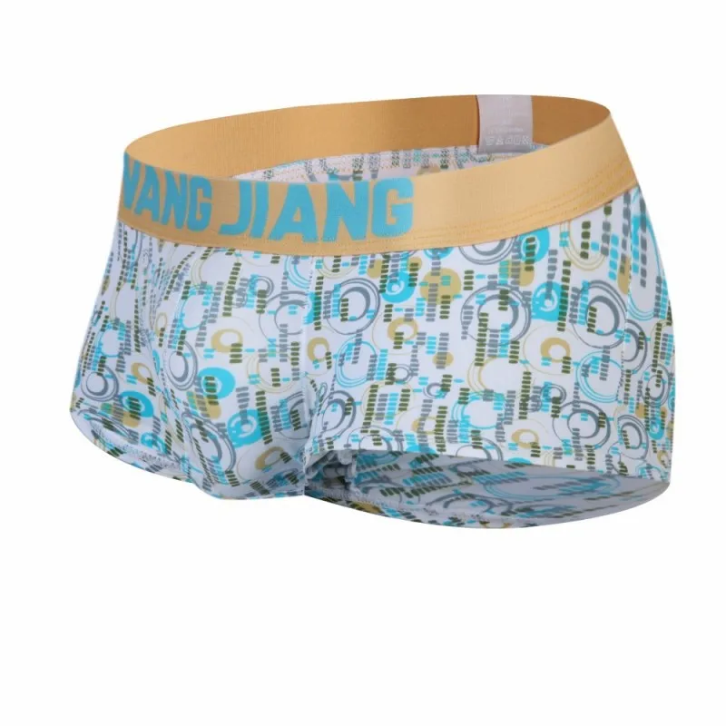 

2019 New Men Boxer Underwear Ice silk Comfortable Home Underpants Men Breathable Printed Loose Boxer Shorts cuecas