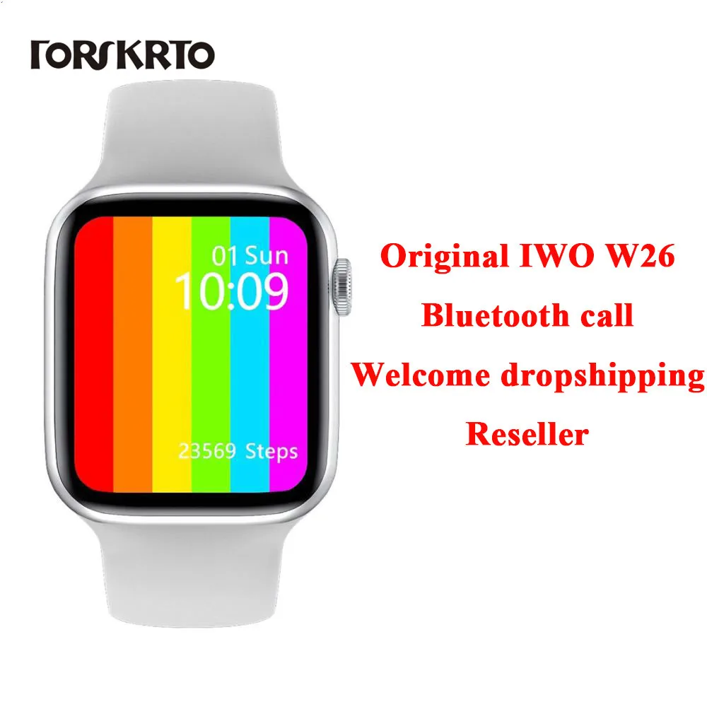 Часы Smartwatch IWO W26 PK 12 Pro 13 Смарт часы для мужчин и женщин 1 75 дюймов IP68