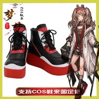 game arknights angelina cosplay shoes rhodes island battle suit uniform cosplay costume halloween outfit for women wigs shoes