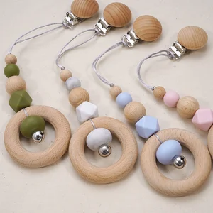 Модные детские товары, натуральные погремушки, наборы ручной работы с колокольчиками, комбинезоны для мальчиков, силиконовые зажимы для соски, подарок на Рождество