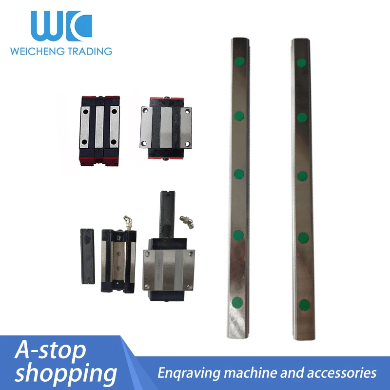 

NEWS HR35 2pcs 35mm linear rail guide length HGR35 1900 1950mm and 4pcs HGH35CA or HGW35CC linear guide rails block cnc parts