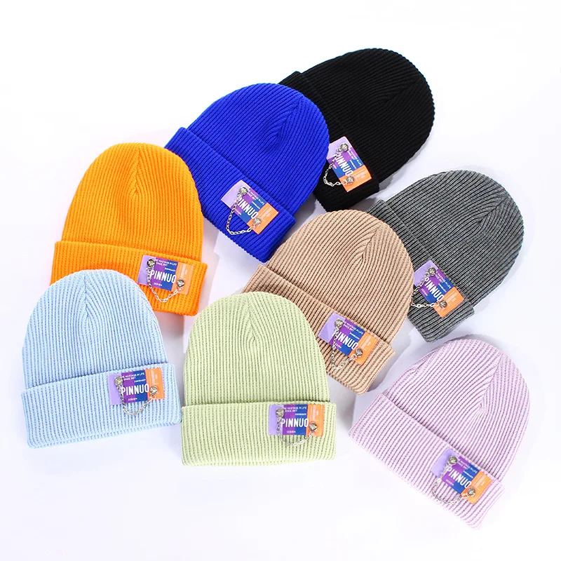 Облегающая шапка для женщин зимняя вязаная в виде кролика женская теплая женские