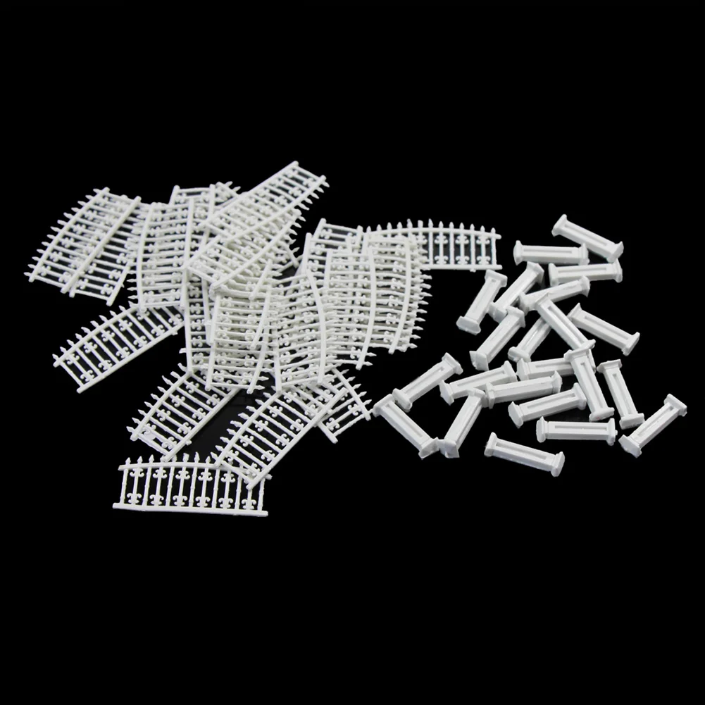 Модель железной дороги 1 метр масштаб 1:160 белая архитектурная стена забора LG20003 |