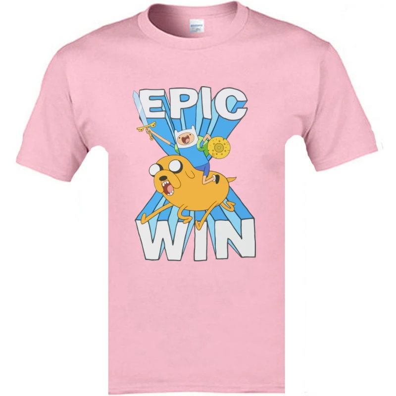 Футболка Epic Win Adventure Time с аниме Мужская модная тенниска забавным мультяшным