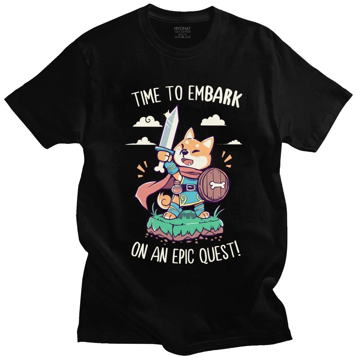 

Kawaii Funny Shiba Inu T Shirt Men Short Sleeved Japanese Pet Dog Lover T-shirt Pre-shrunk Cotton Regular Fit Tee Top Merch Gift