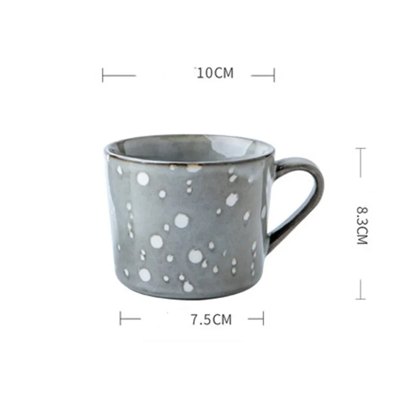 coffee mug 450 мл печь глазурованная керамическая кофейная кружка ретро ручная роспись чашка для кофе и молока креативная домашняя Питьевая утварь для детей прекрасные подарки - Цвет: coffee mug