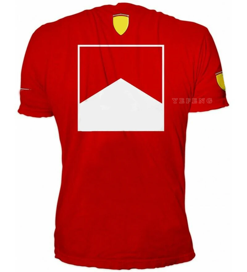 

Motorsport New Car fan F1 Team Red T-Shirt Short Sleeve Motorbike Motocross MX Dirt Bike Cycling Motorcycle Quick-drying jersey