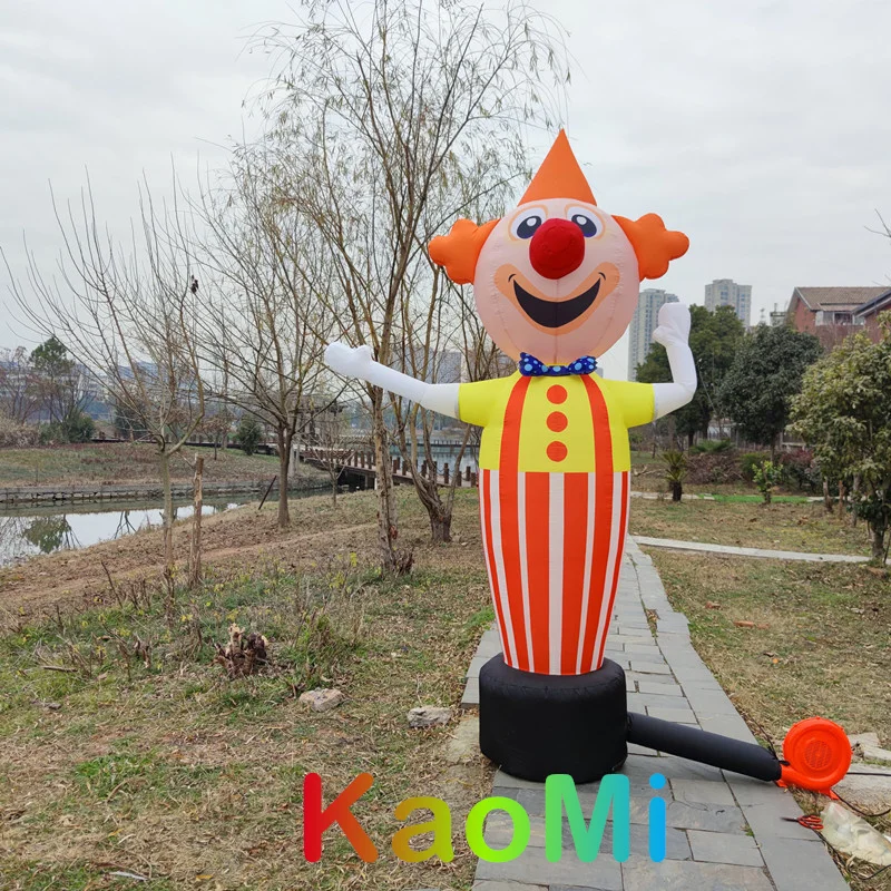 Двухсторонний клоун с воздуходувкой 14 футов 20 высотой надувная трубка человек