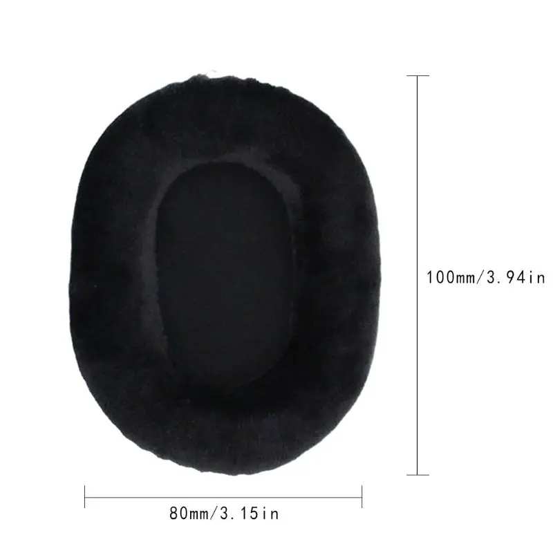 

P82F High quality black velvet replacement ear pads for ATH M50 M50S M50X M40 M40S M40X headphones
