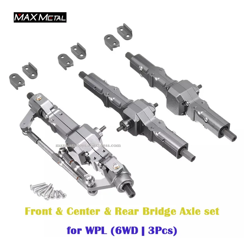 Комплект алюминиевых металлических передних центральных и задних мостовых осей