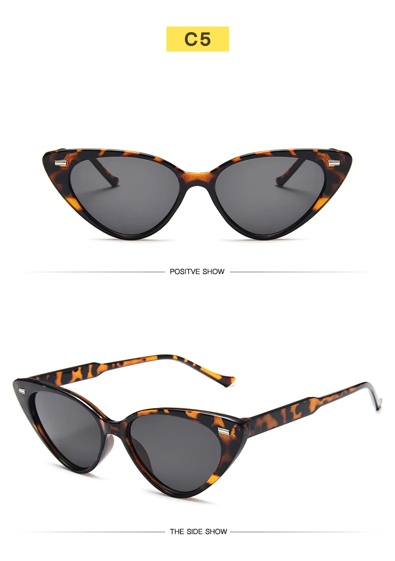 

Women Cat Eye Sunglasses Brand Designer Vintage Luxury Eyes Sweet Cute Sun Glasses Female Retro Red Black Eyewear Shades UV400