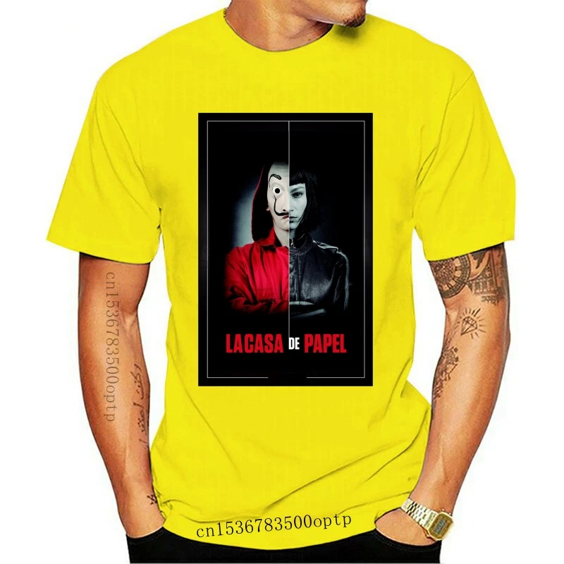 

New Bella ciao la casa de papel T shirt Plus size Tees Money Heist t shirt Summer Streetwear Tee shirt Homme Camiseta