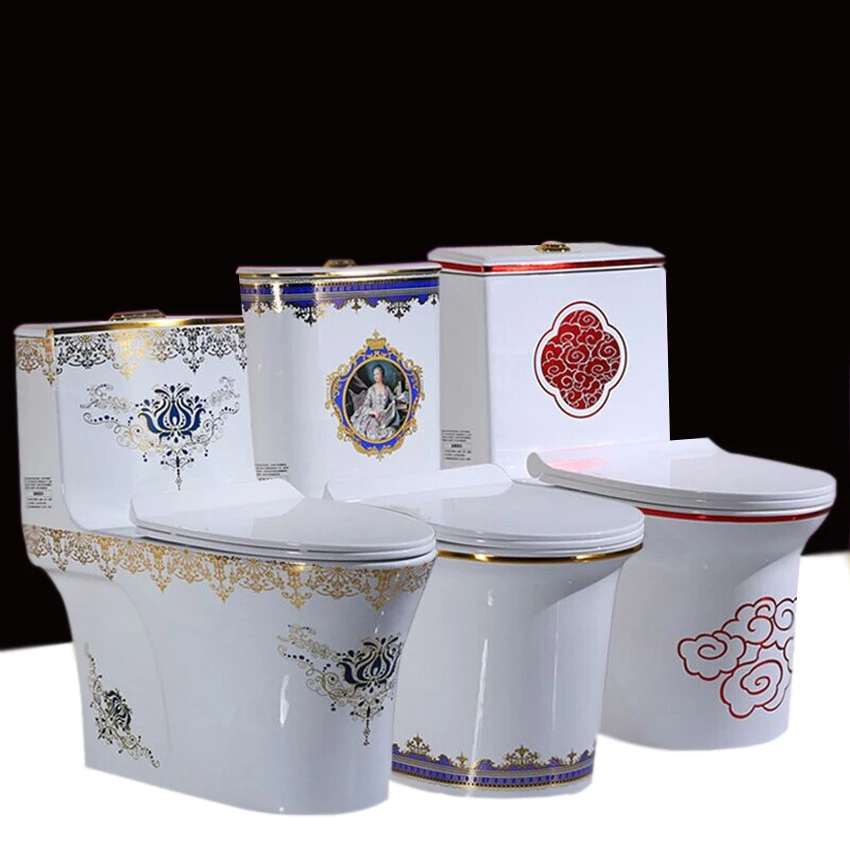Керамический унитаз M22155 для дома маленький напольный слитный роскошный