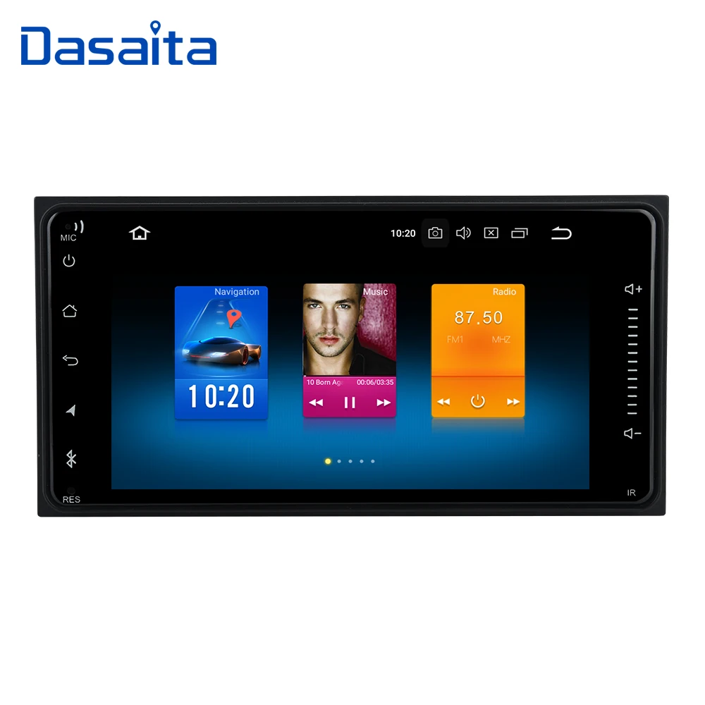 Dasaita " Android 9,0 Автомобильный gps радио плеер для Toyota Corolla Camry Prado RAV4 Hilux с восьмиядерным 4 Гб+ 32 ГБ авто мультимедиа