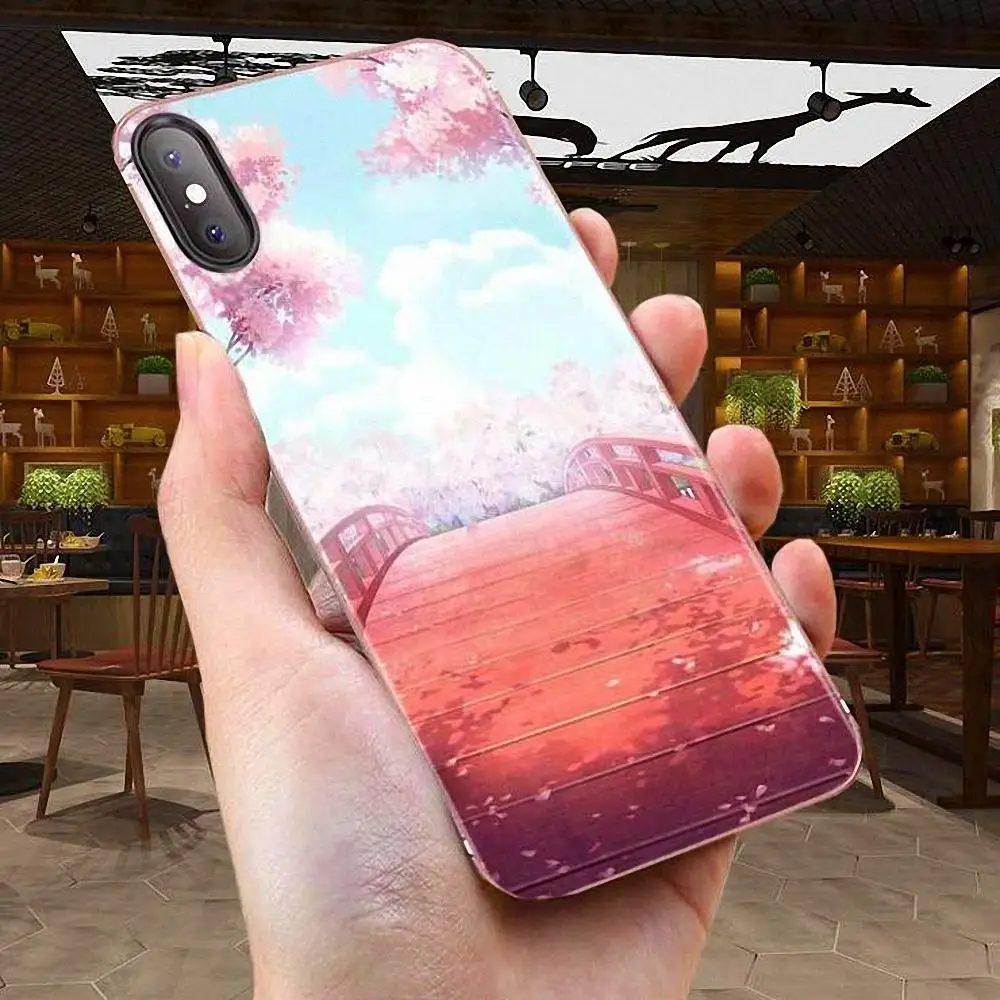 For Xiaomi Redmi 3 3S 4 4A 4X 5 6 6A 7 K20 Note 2 5A Plus Pro Soft TPU Case Mobile Anime Cherry Blossom Girl | Мобильные телефоны и